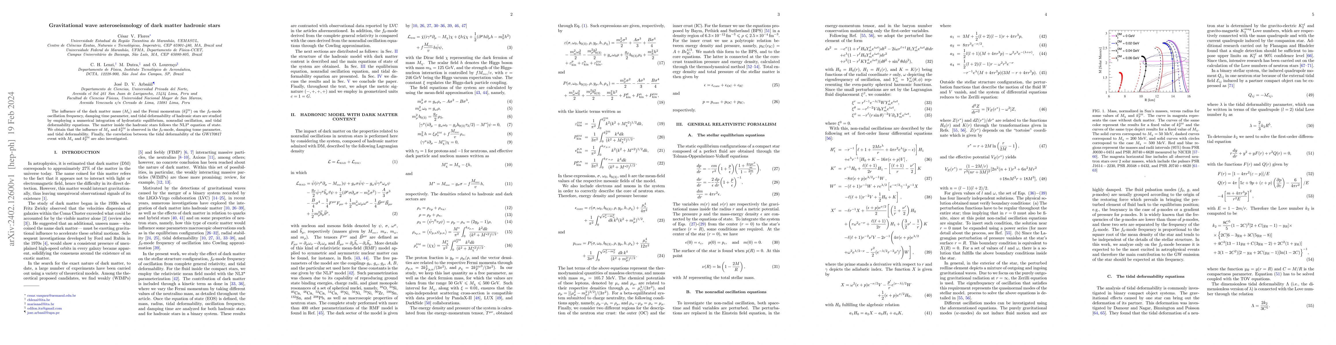 Thumbnail for Gravitational wave asteroseismology of dark matter hadronic stars