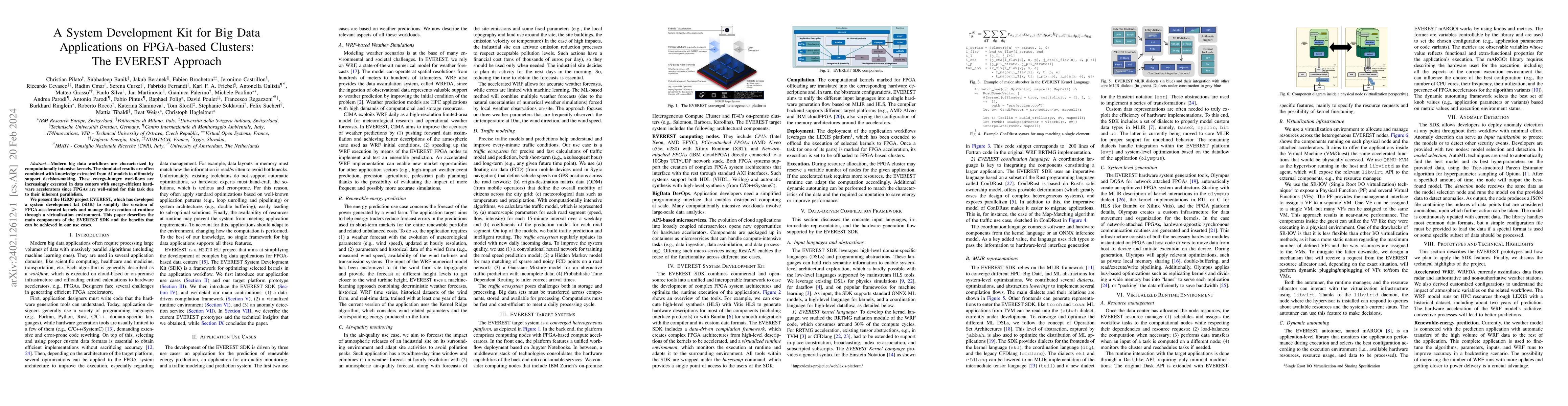 Thumbnail for A System Development Kit for Big Data Applications on FPGA-based
  Clusters: The EVEREST Approach