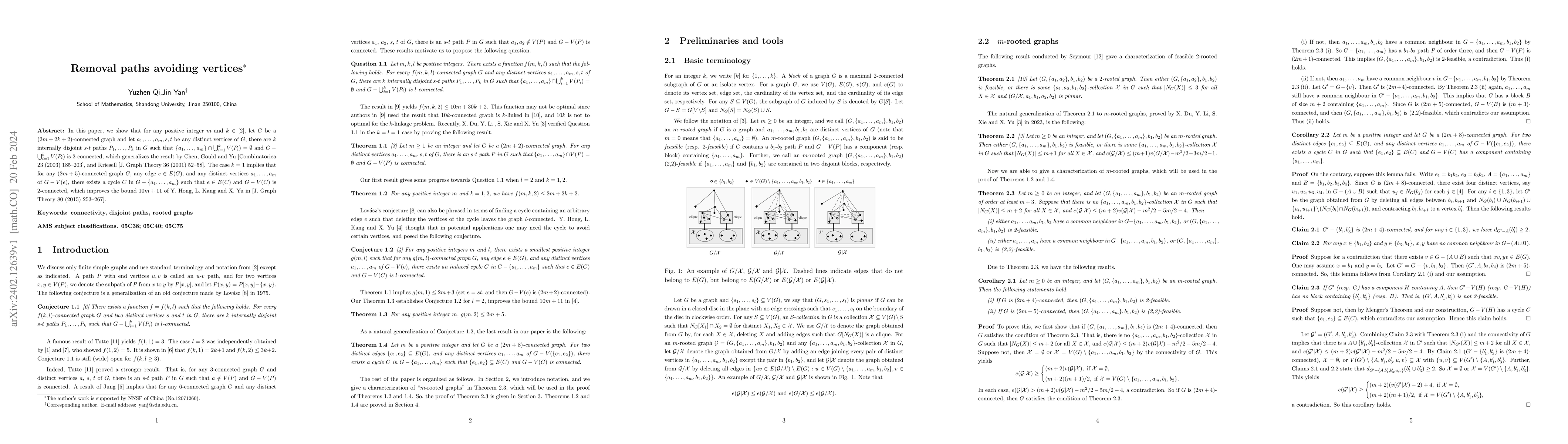 Thumbnail for Removal paths avoiding vertices