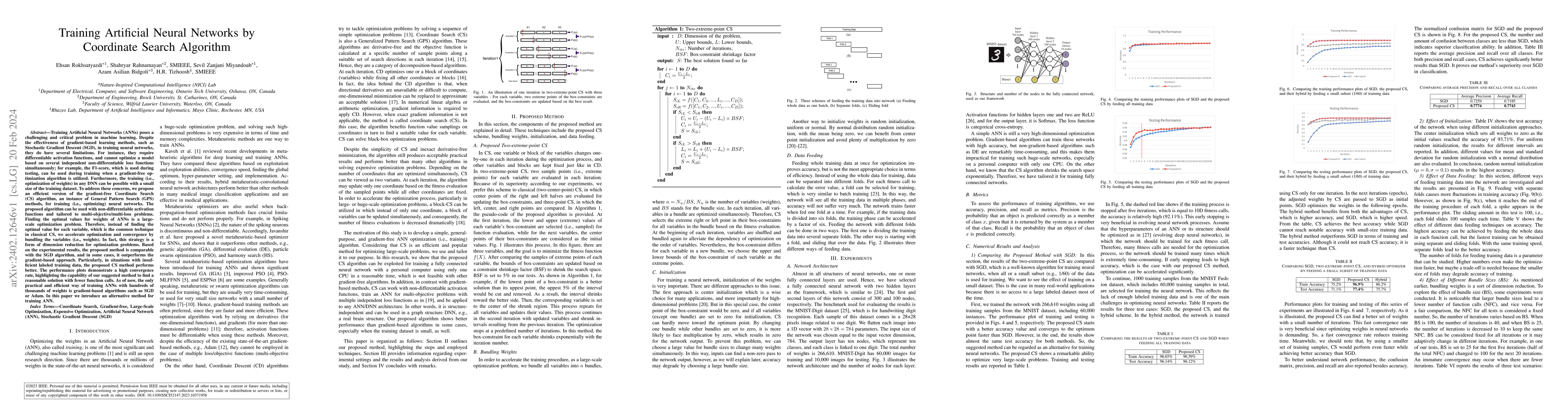 Thumbnail for Training Artificial Neural Networks by Coordinate Search Algorithm