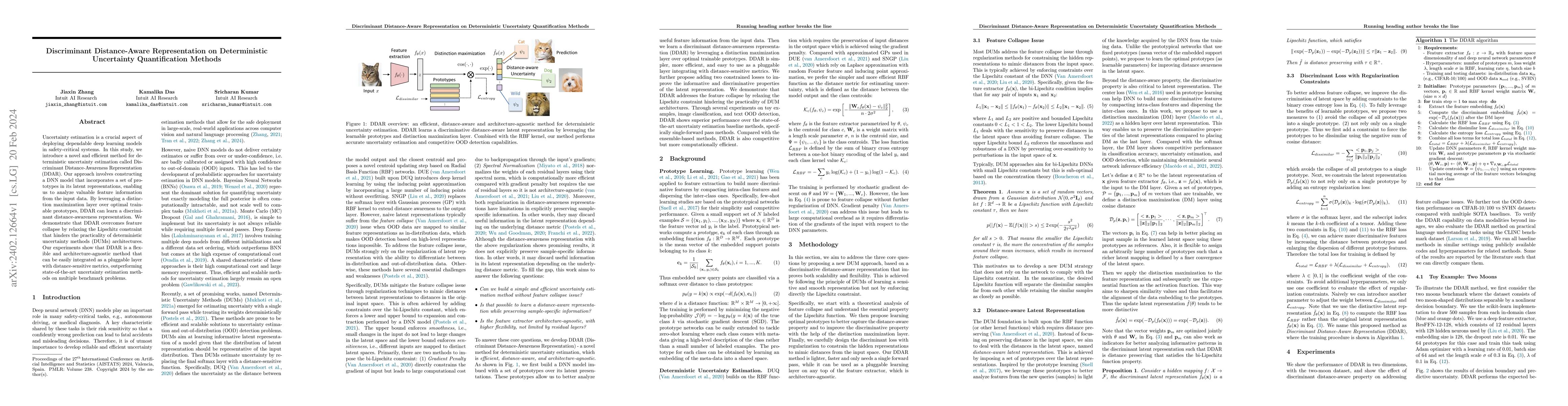 Thumbnail for Discriminant Distance-Aware Representation on Deterministic Uncertainty
  Quantification Methods