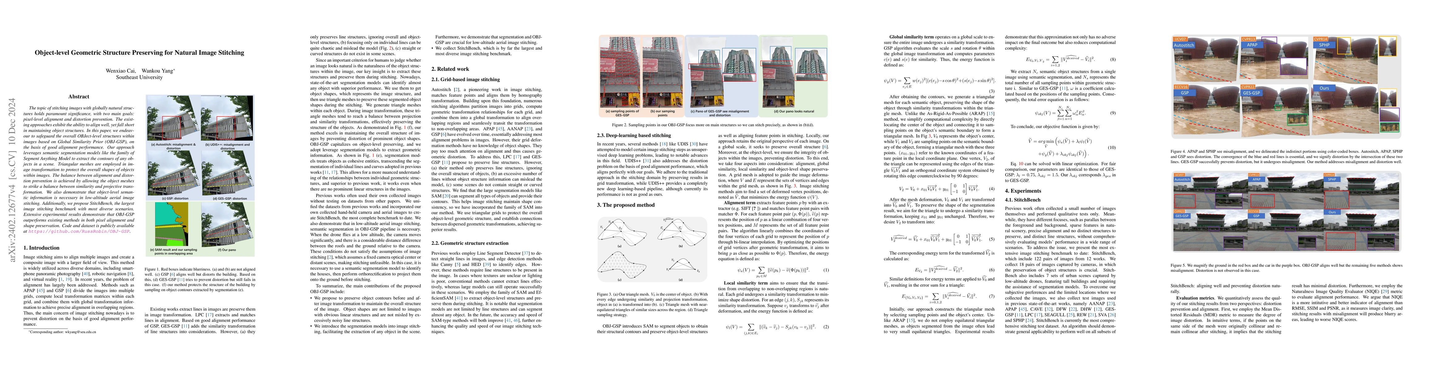 Thumbnail for Object-level Geometric Structure Preserving for Natural Image Stitching