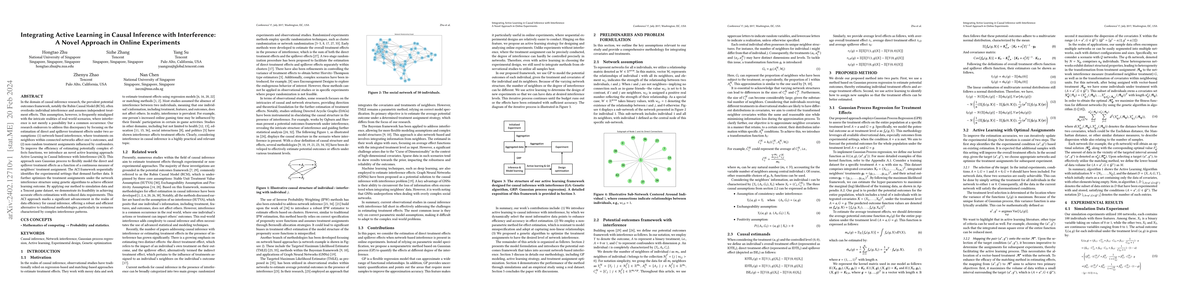 Thumbnail for Integrating Active Learning in Causal Inference with Interference: A
  Novel Approach in Online Experiments
