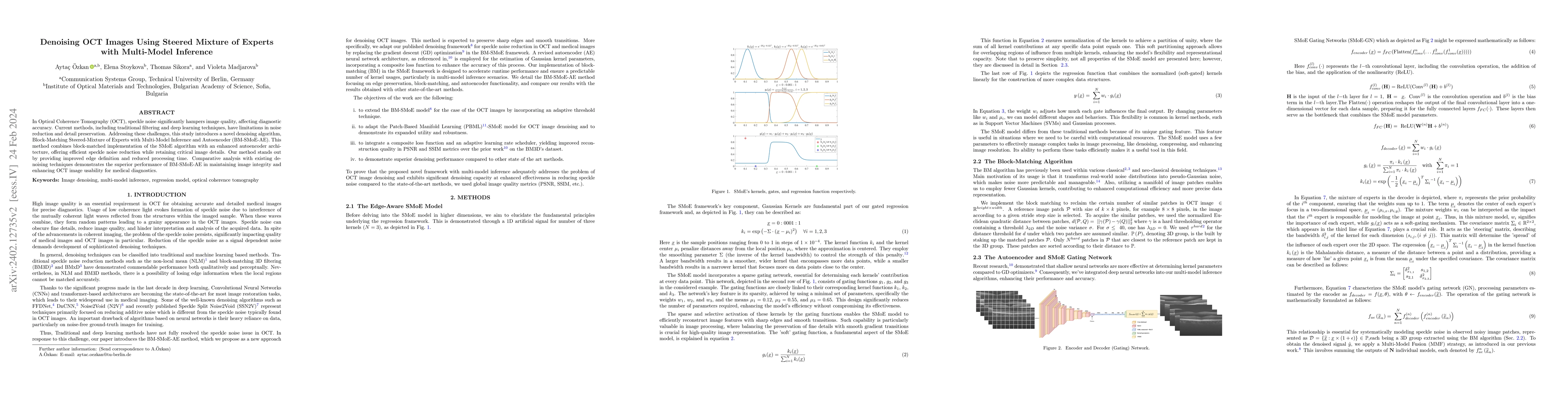 Thumbnail for Denoising OCT Images Using Steered Mixture of Experts with Multi-Model
  Inference