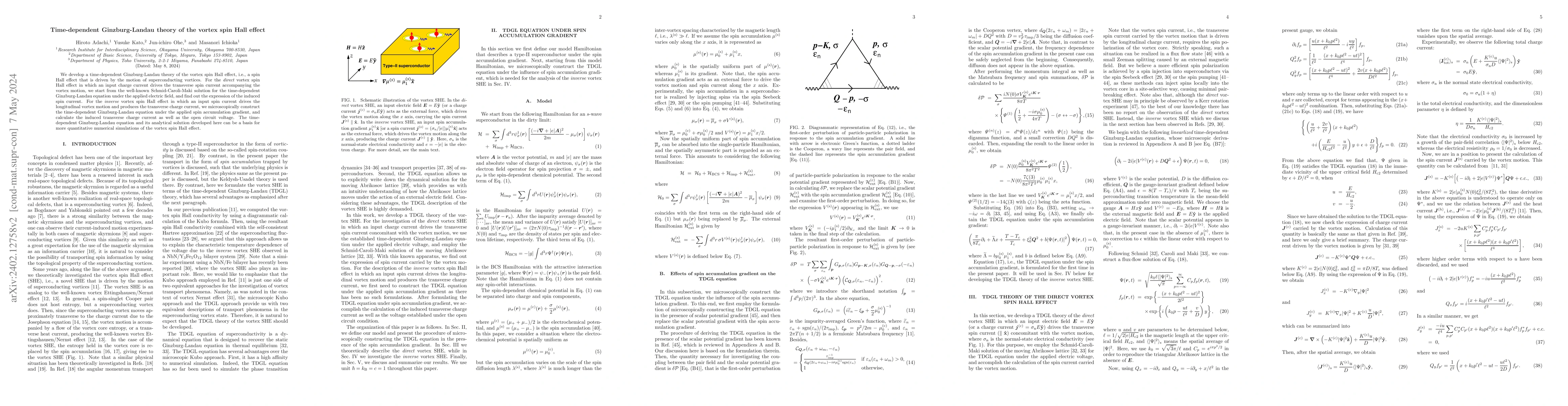 Thumbnail for Time-dependent Ginzburg-Landau theory of the vortex spin Hall effect