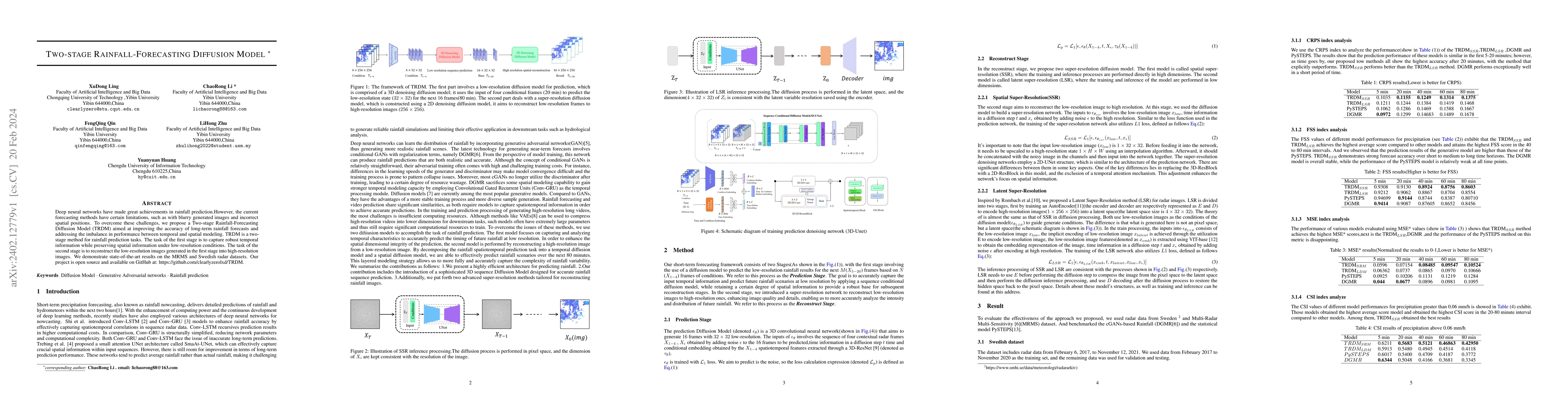 Thumbnail for Two-stage Rainfall-Forecasting Diffusion Model