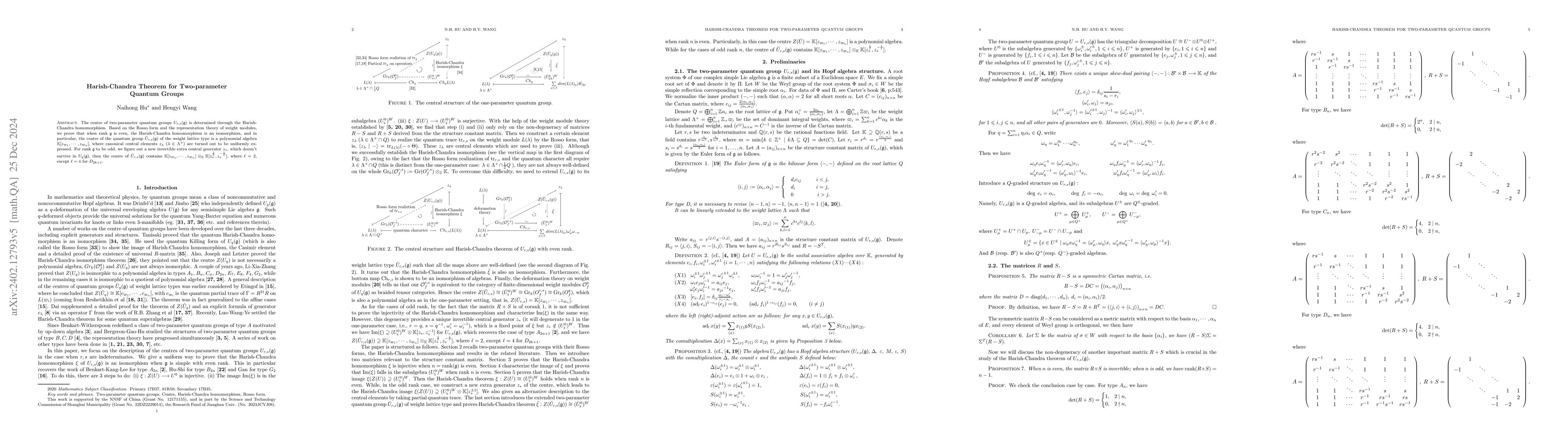Thumbnail for Harish-Chandra Theorem for Two-parameter Quantum Groups