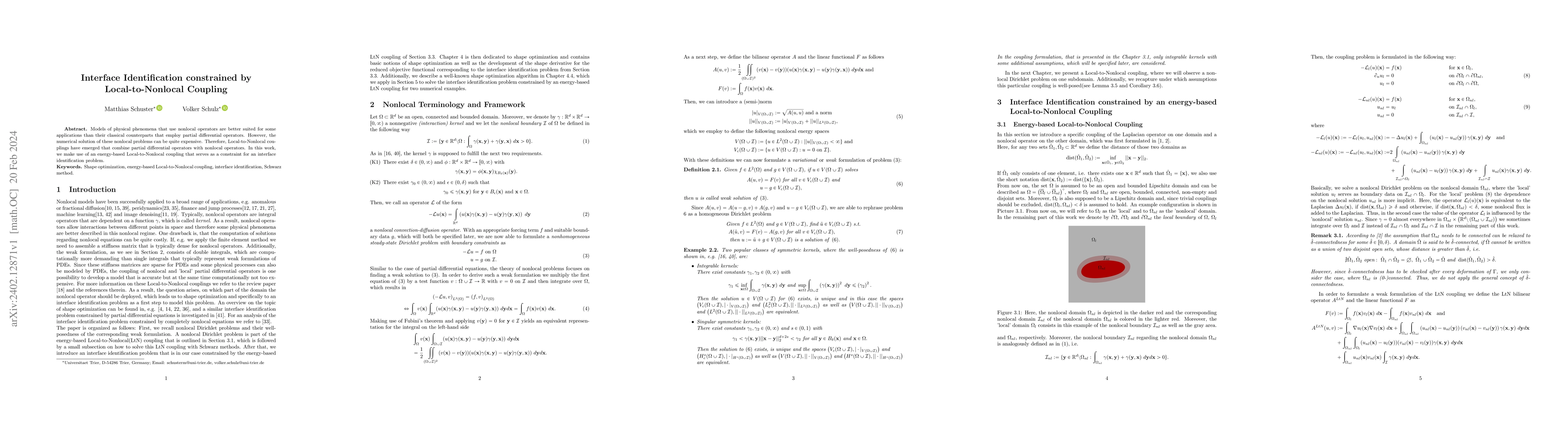 Thumbnail for Interface Identification constrained by Local-to-Nonlocal Coupling