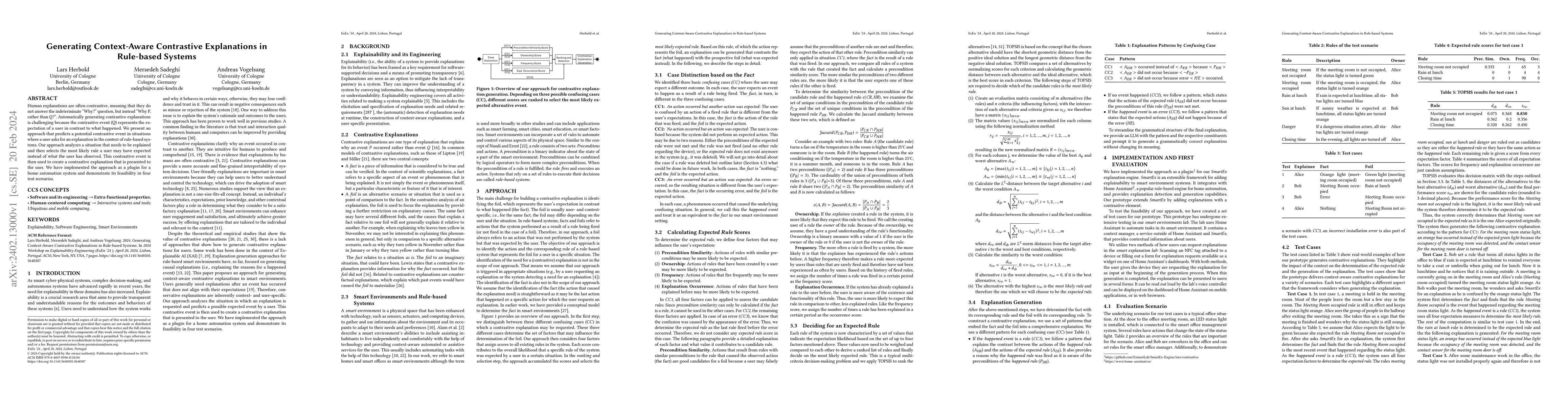 Thumbnail for Generating Context-Aware Contrastive Explanations in Rule-based Systems