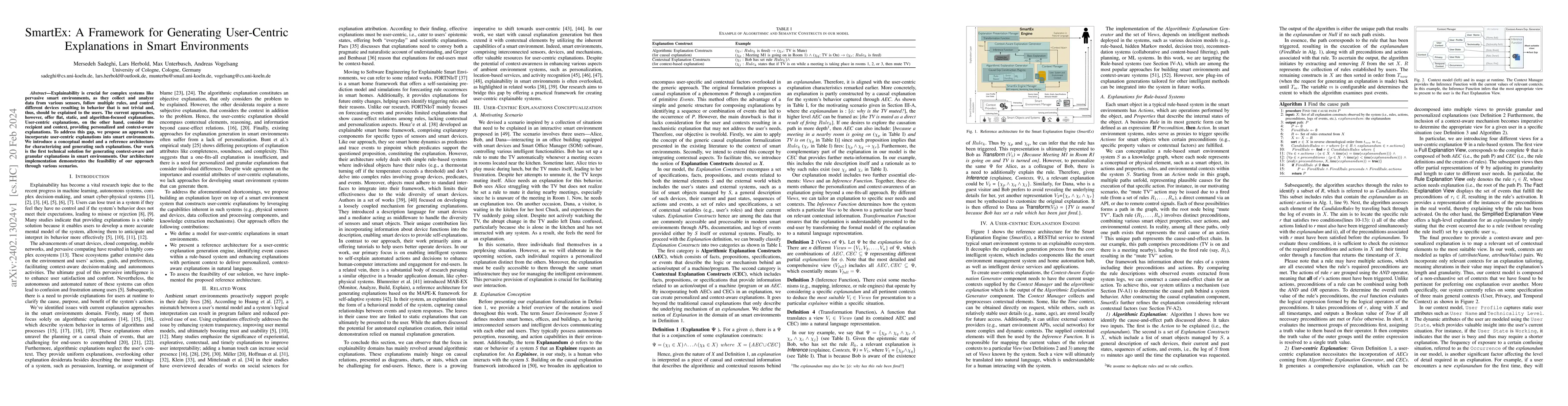 Thumbnail for SmartEx: A Framework for Generating User-Centric Explanations in Smart
  Environments