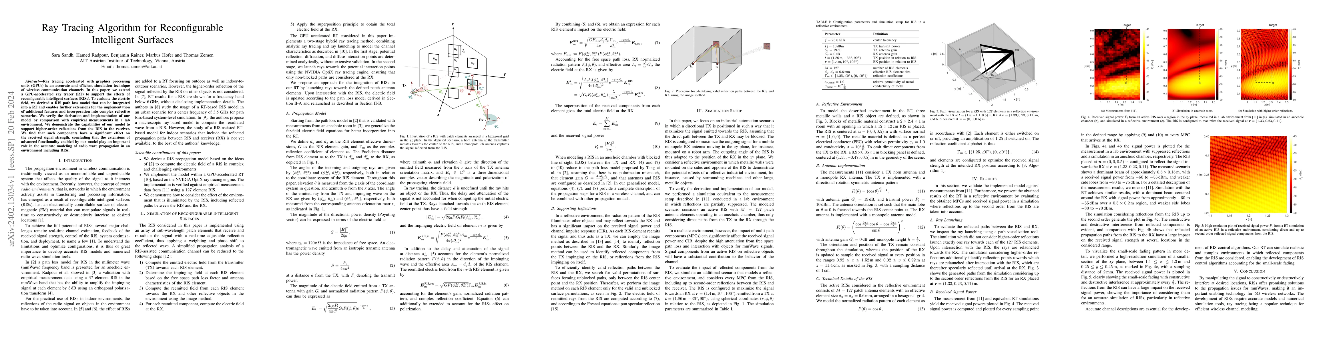 Thumbnail for Ray Tracing Algorithm for Reconfigurable Intelligent Surfaces
