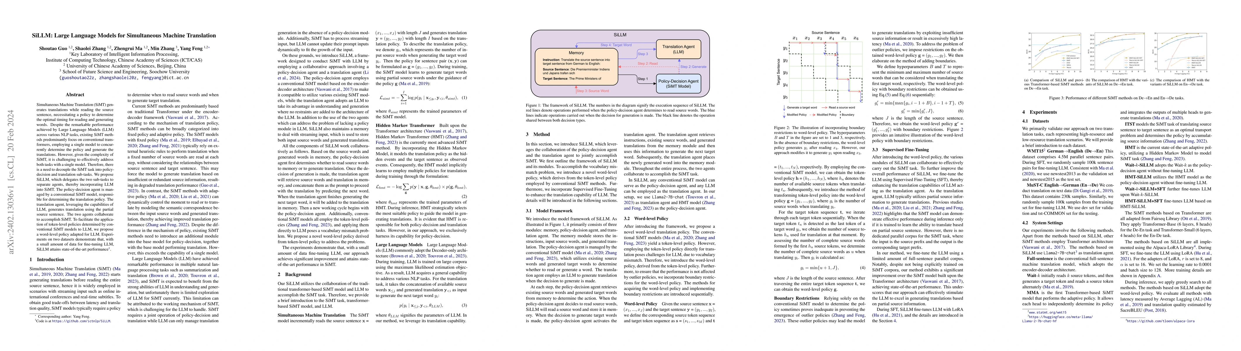 Thumbnail for SiLLM: Large Language Models for Simultaneous Machine Translation