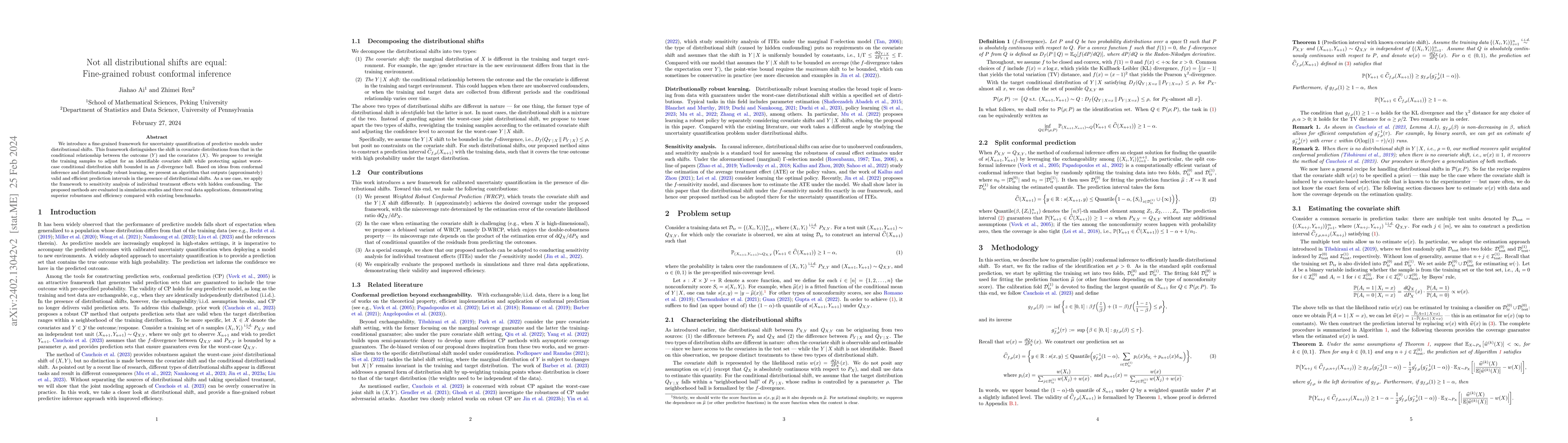 Thumbnail for Not all distributional shifts are equal: Fine-grained robust conformal
  inference