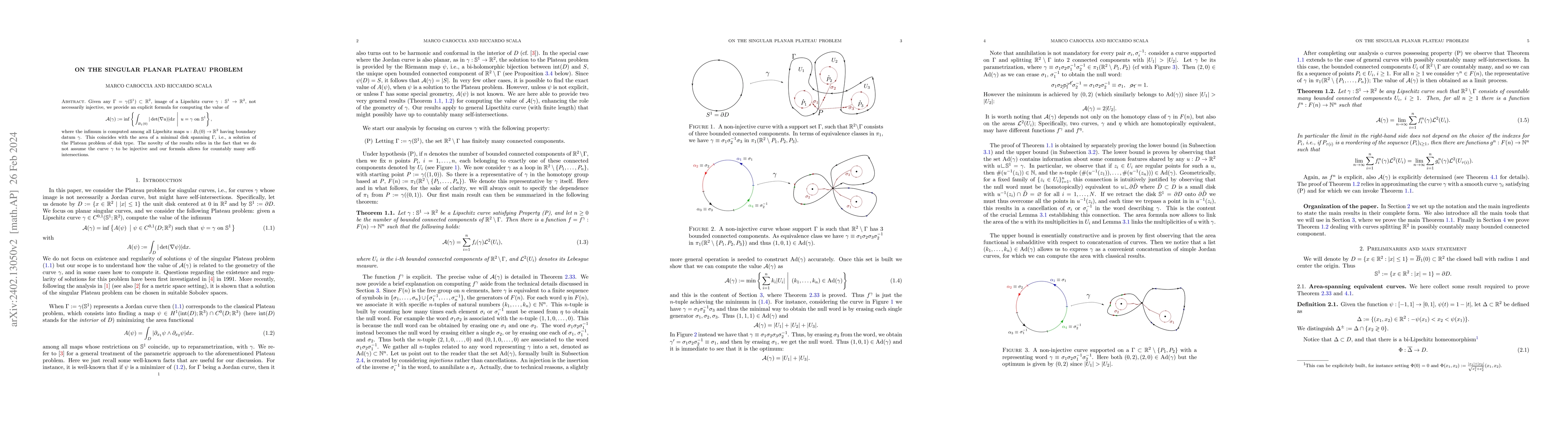 Thumbnail for On the singular planar Plateau problem