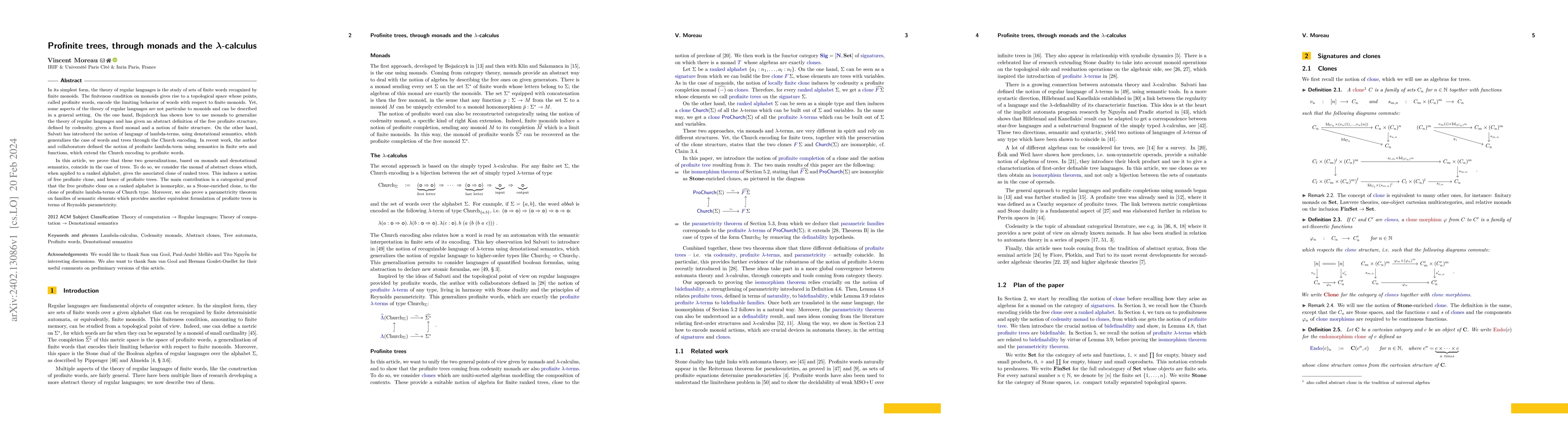 Thumbnail for Profinite trees, through monads and the lambda-calculus