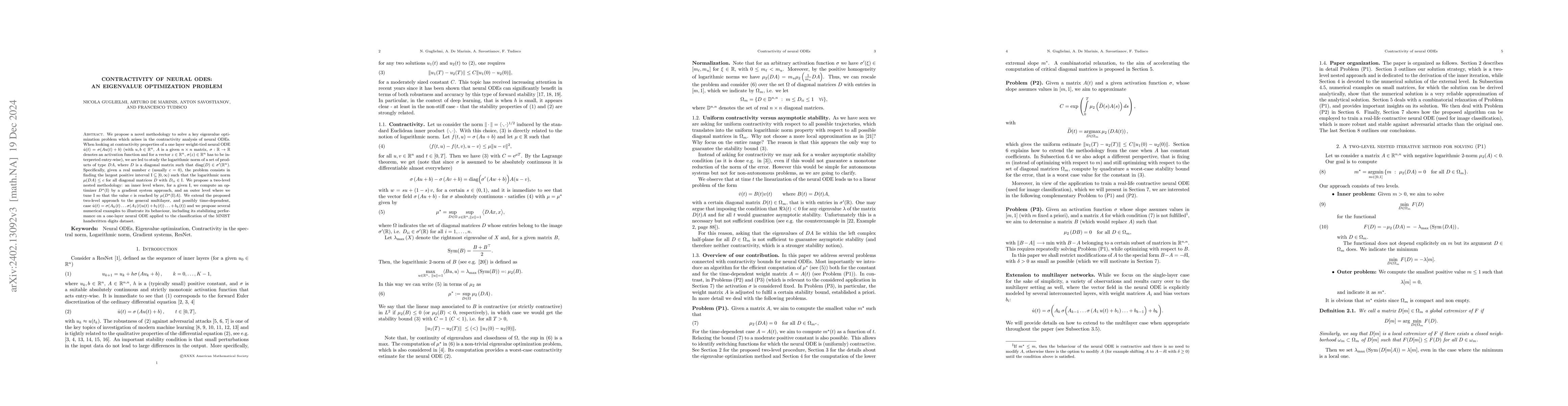 Thumbnail for Contractivity of neural ODEs: an eigenvalue optimization problem
