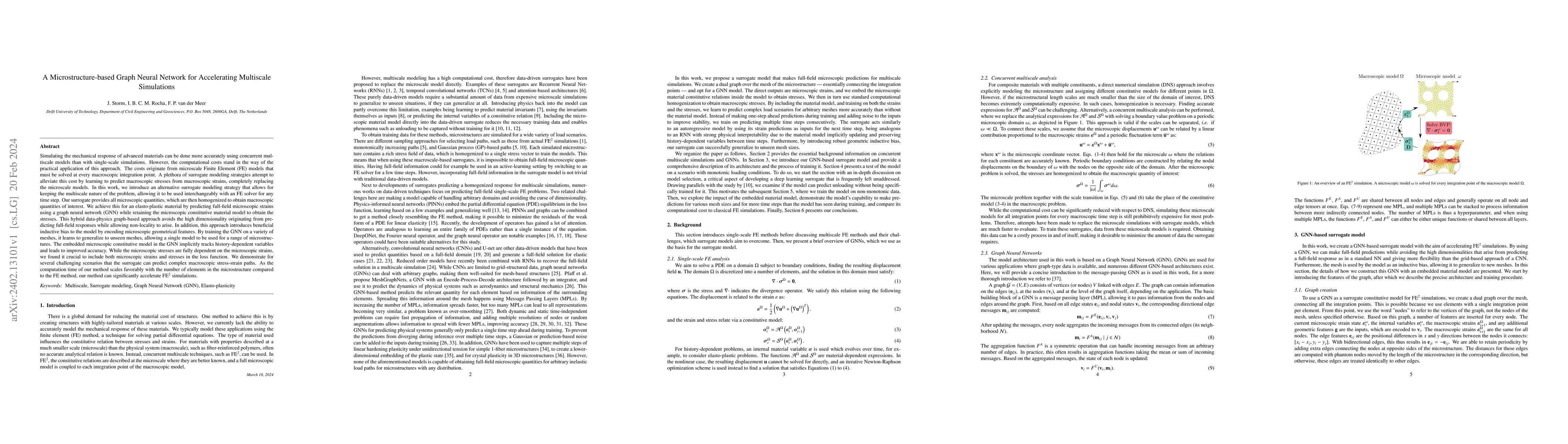 Thumbnail for A Microstructure-based Graph Neural Network for Accelerating Multiscale
  Simulations