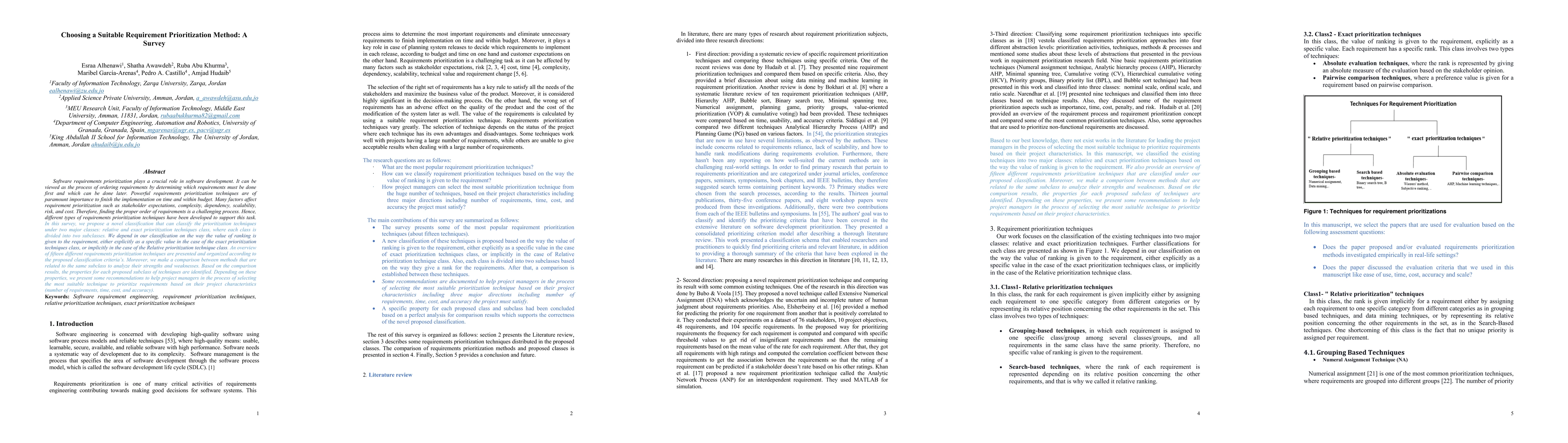Thumbnail for Choosing a Suitable Requirement Prioritization Method: A Survey