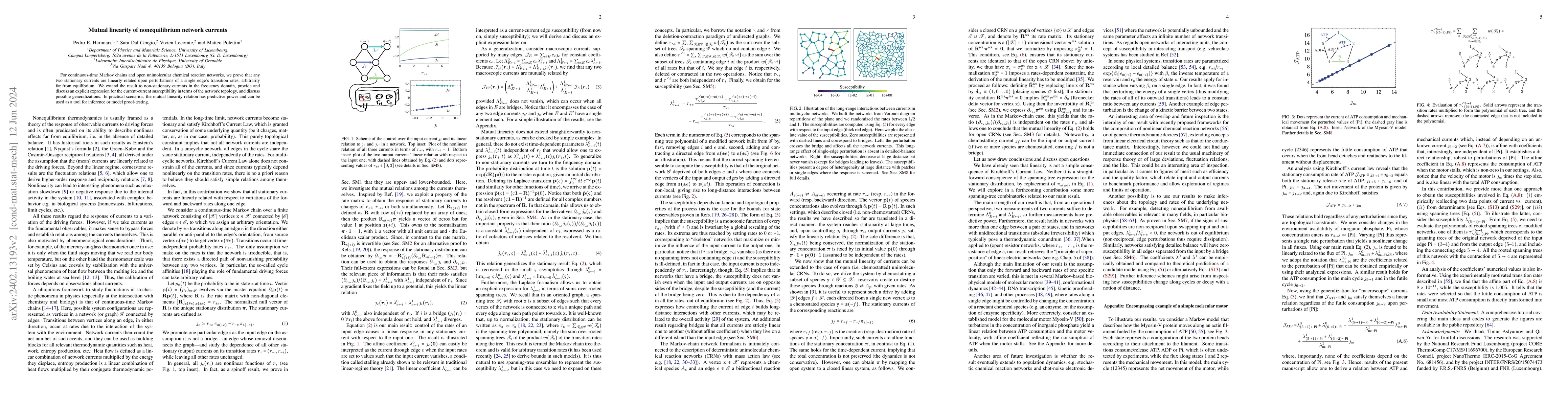 Thumbnail for Mutual linearity of nonequilibrium network currents