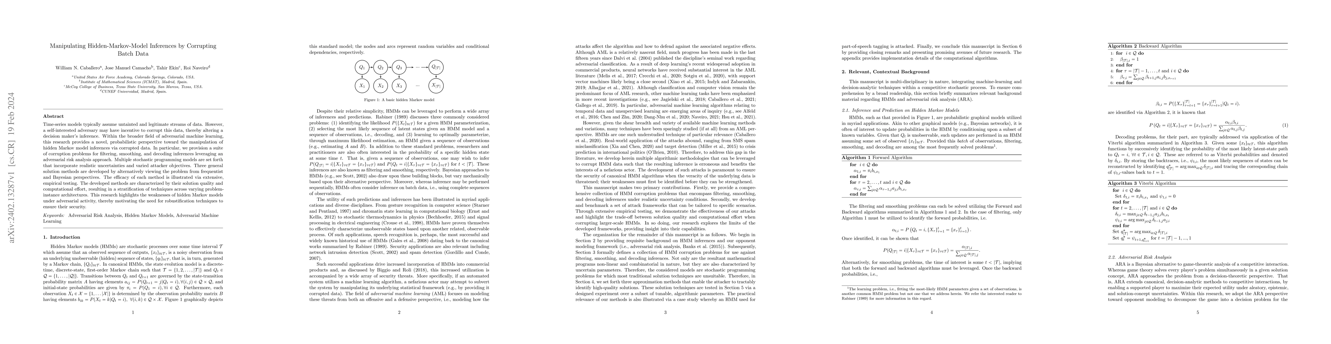 Thumbnail for Manipulating hidden-Markov-model inferences by corrupting batch data