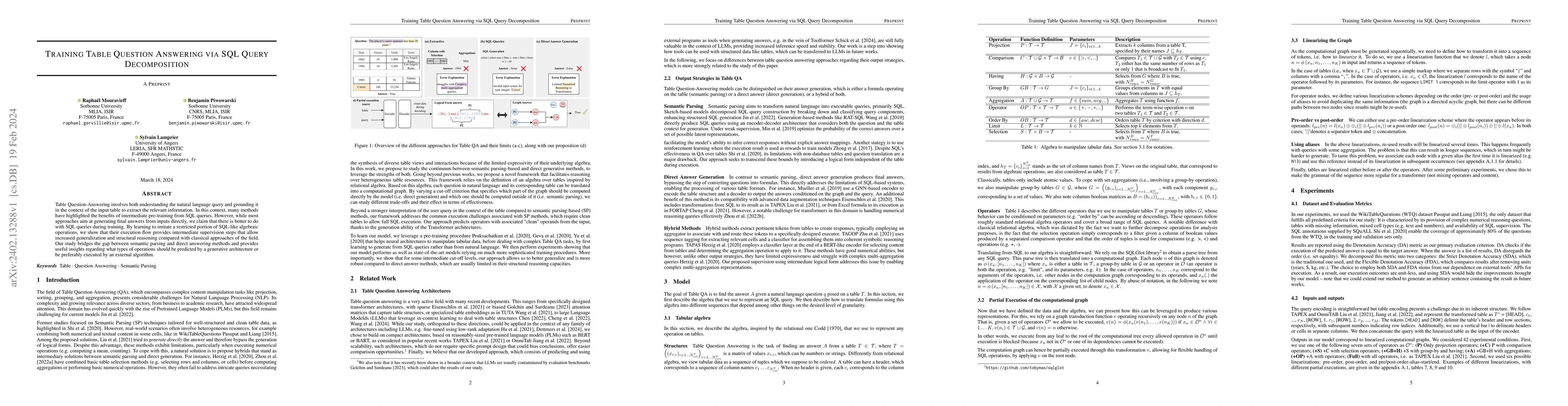Thumbnail for Training Table Question Answering via SQL Query Decomposition
