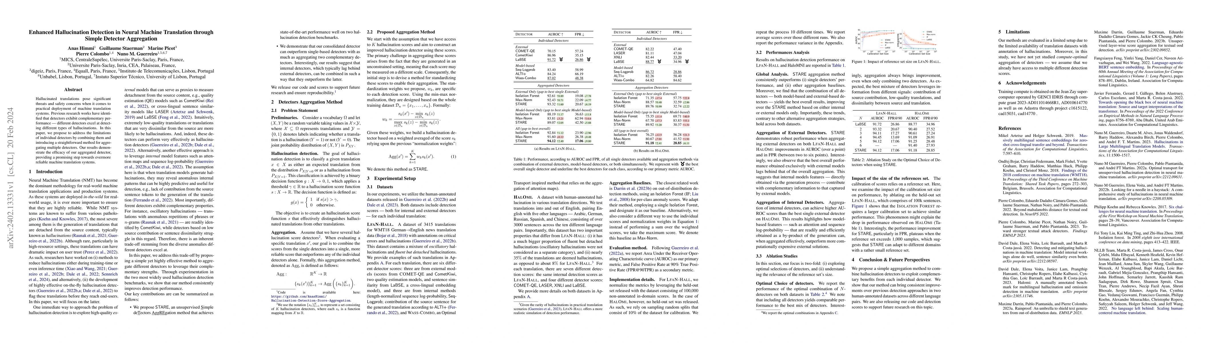 Thumbnail for Enhanced Hallucination Detection in Neural Machine Translation through
  Simple Detector Aggregation
