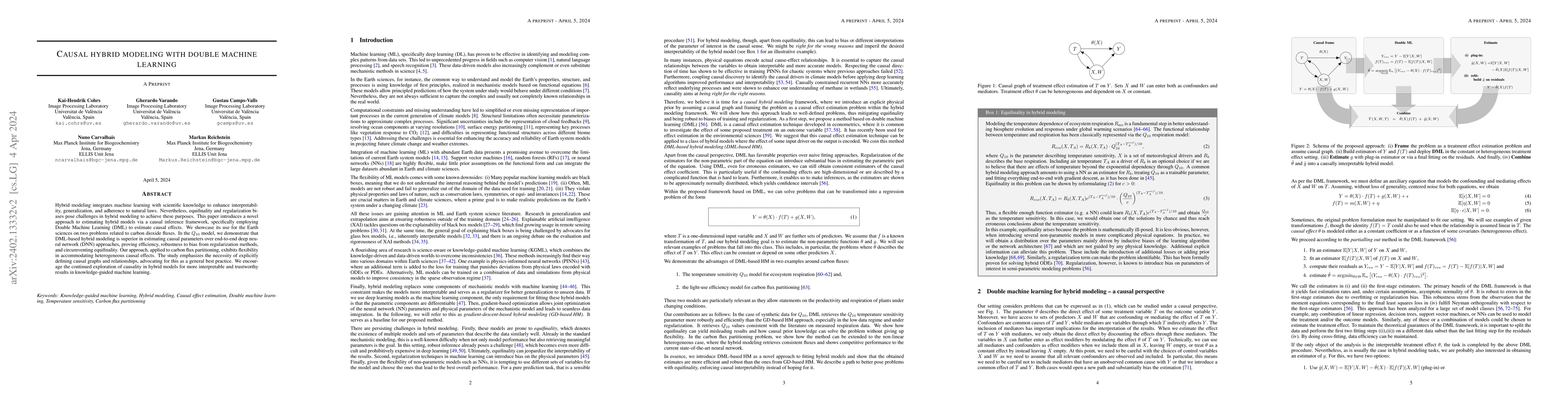 Thumbnail for Causal hybrid modeling with double machine learning