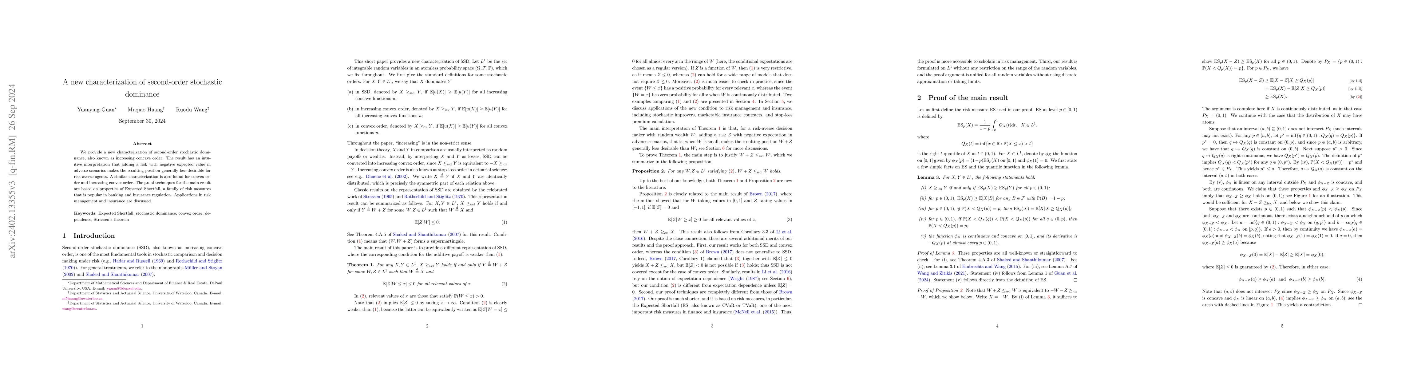 Thumbnail for A new characterization of second-order stochastic dominance