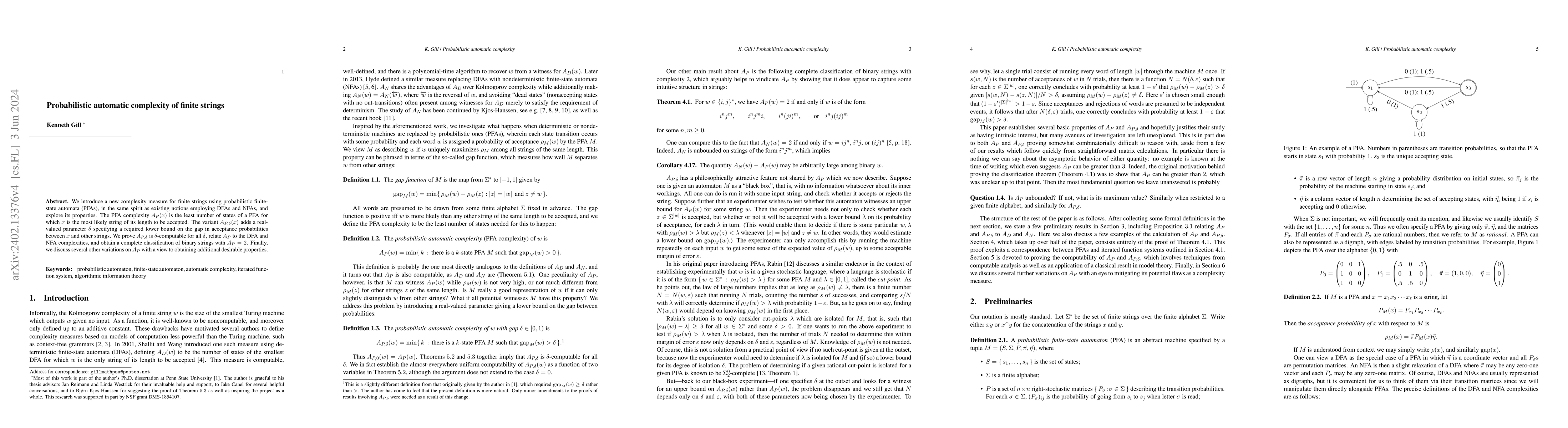 Thumbnail for Probabilistic automatic complexity of finite strings
