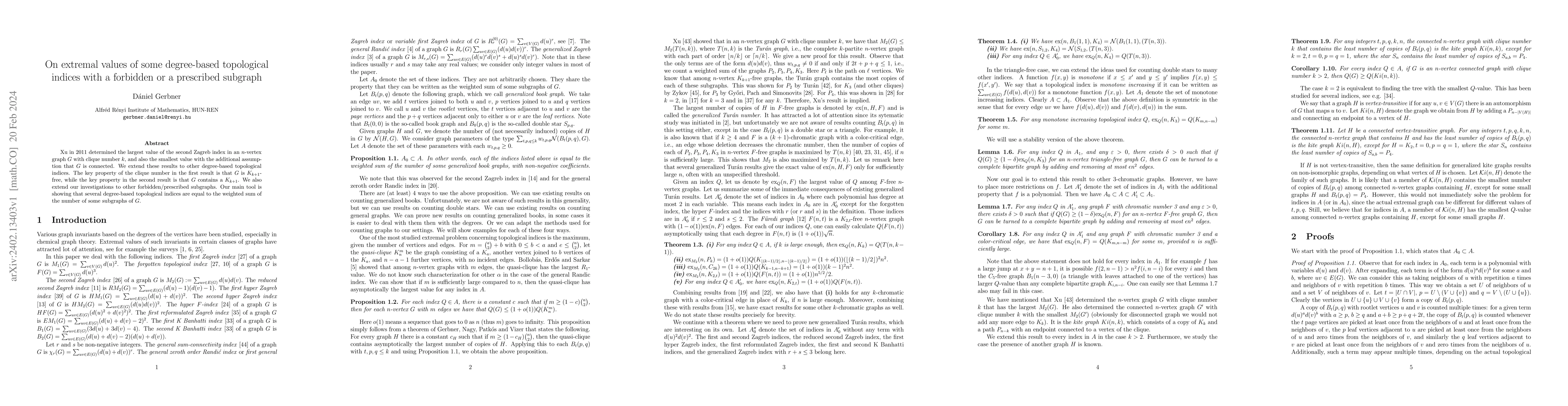 Thumbnail for On extremal values of some degree-based topological indices with a
  forbidden or a prescribed subgraph