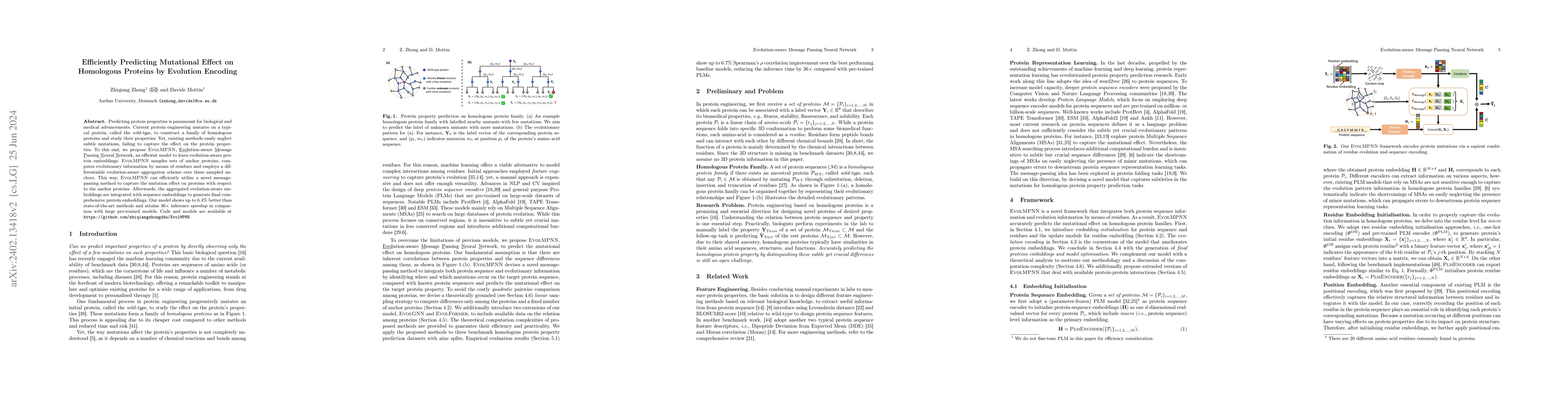 Thumbnail for Efficiently Predicting Mutational Effect on Homologous Proteins by
  Evolution Encoding
