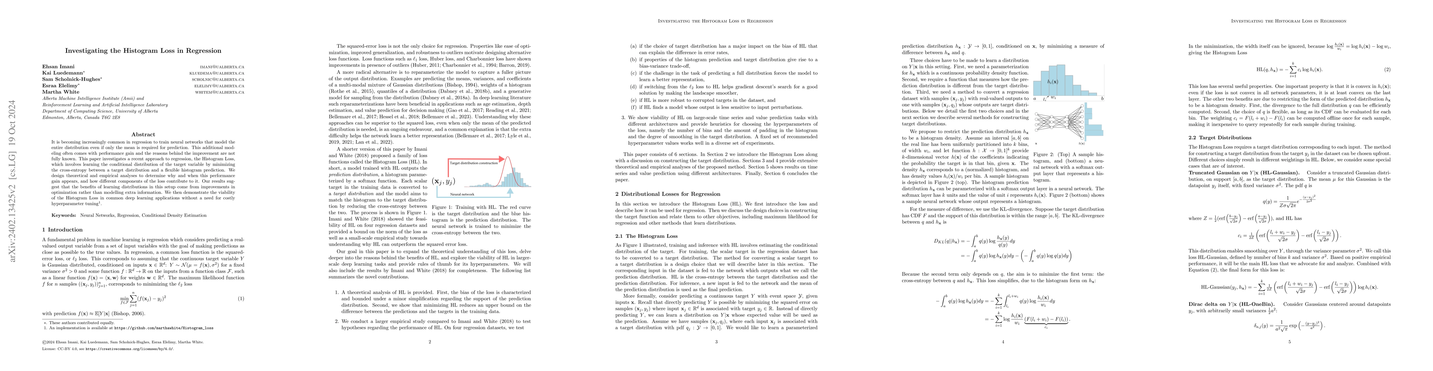 Thumbnail for Investigating the Histogram Loss in Regression