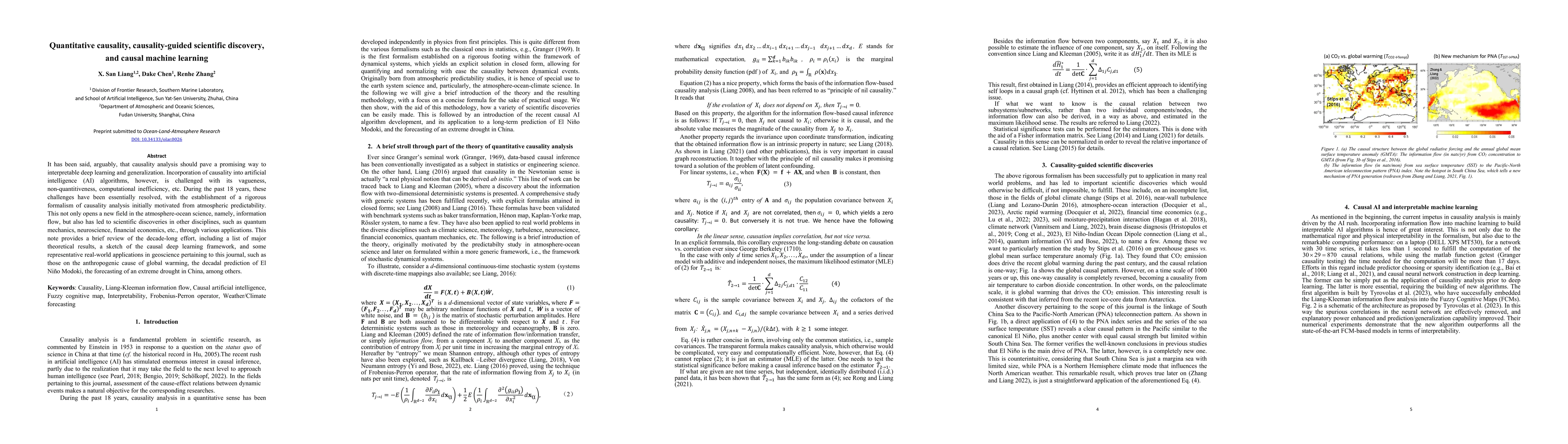 Thumbnail for Quantitative causality, causality-guided scientific discovery, and
  causal machine learning