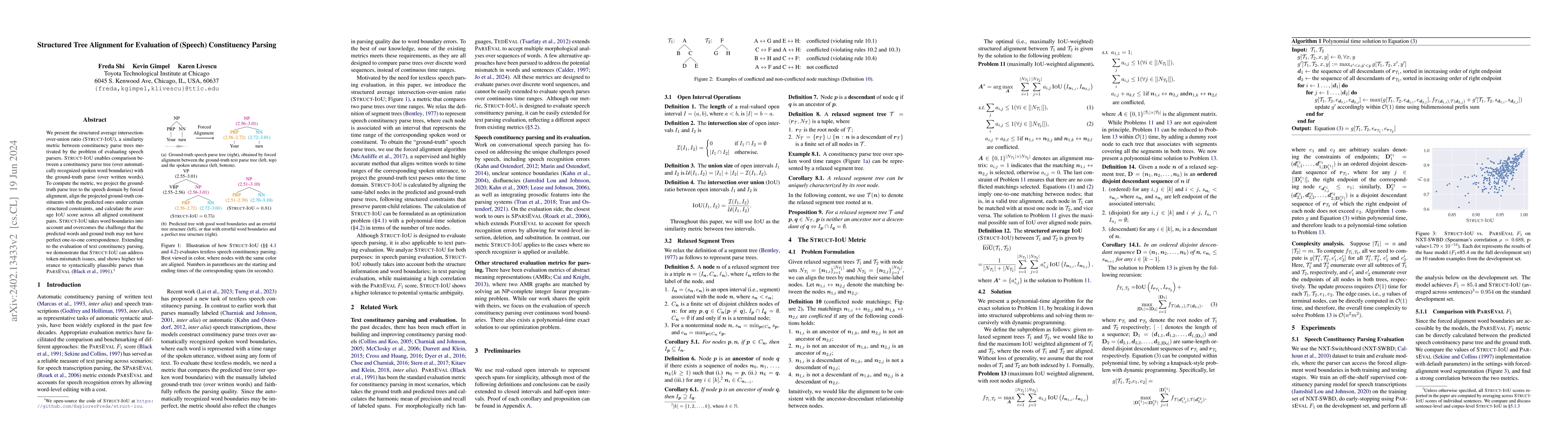 Thumbnail for Structured Tree Alignment for Evaluation of (Speech) Constituency
  Parsing