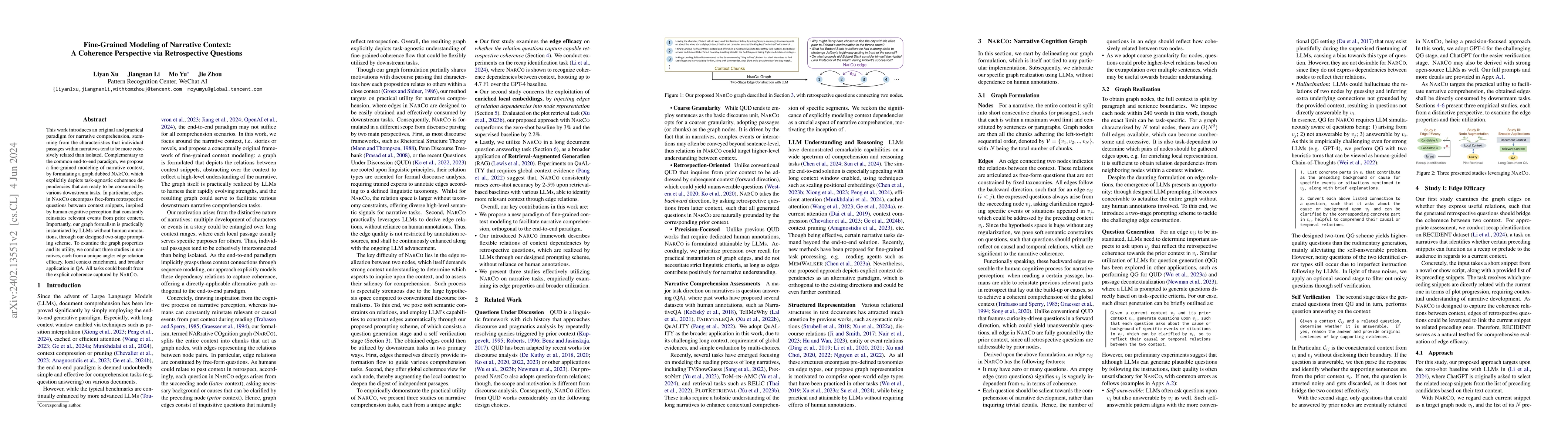 Thumbnail for Fine-Grained Modeling of Narrative Context: A Coherence Perspective via
  Retrospective Questions