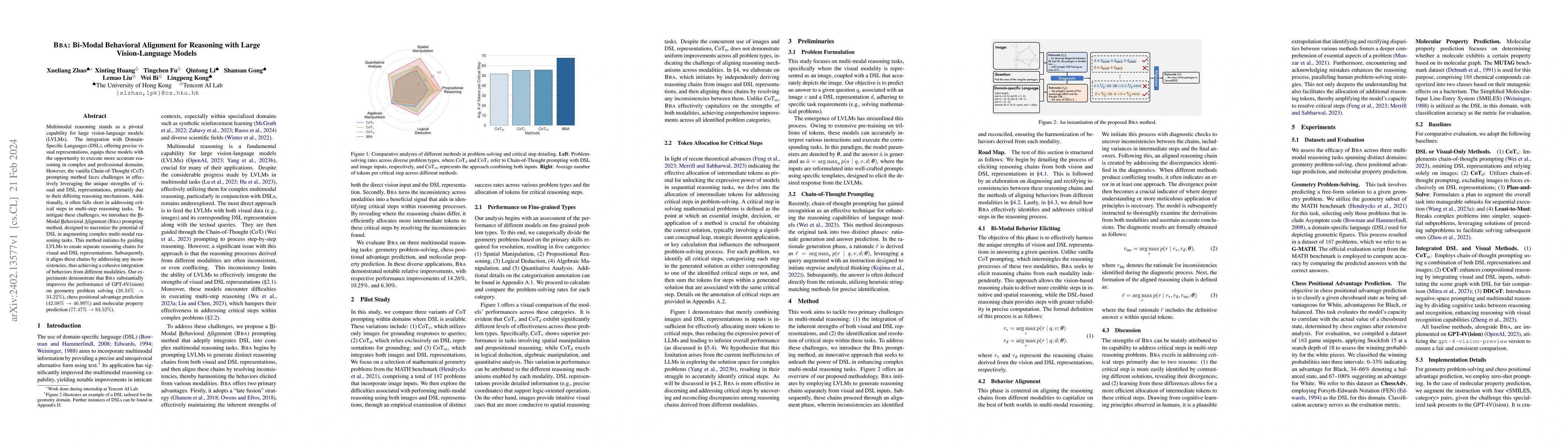 Thumbnail for BBA: Bi-Modal Behavioral Alignment for Reasoning with Large
  Vision-Language Models