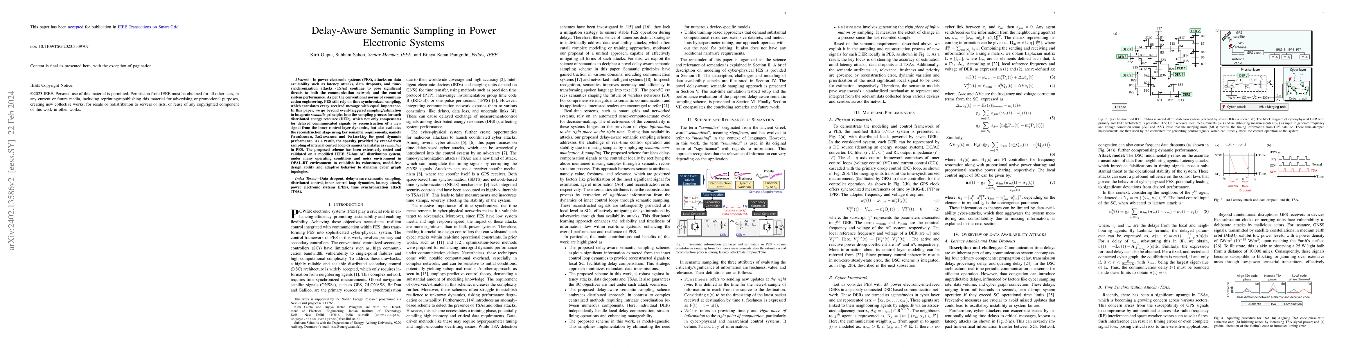 Thumbnail for Delay-Aware Semantic Sampling in Power Electronic Systems