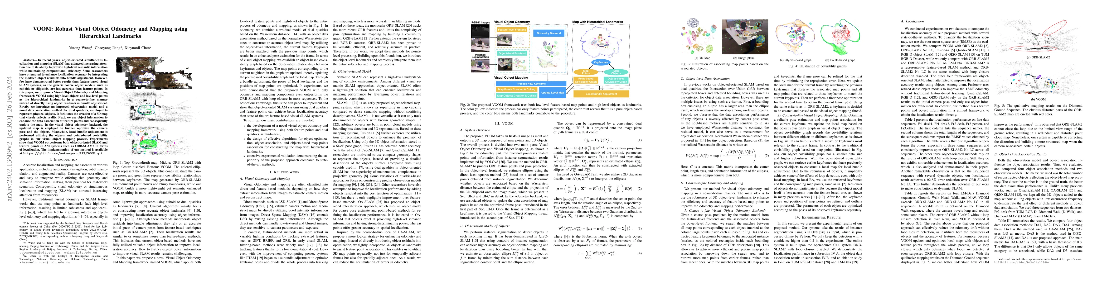 Thumbnail for VOOM: Robust Visual Object Odometry and Mapping using Hierarchical
  Landmarks