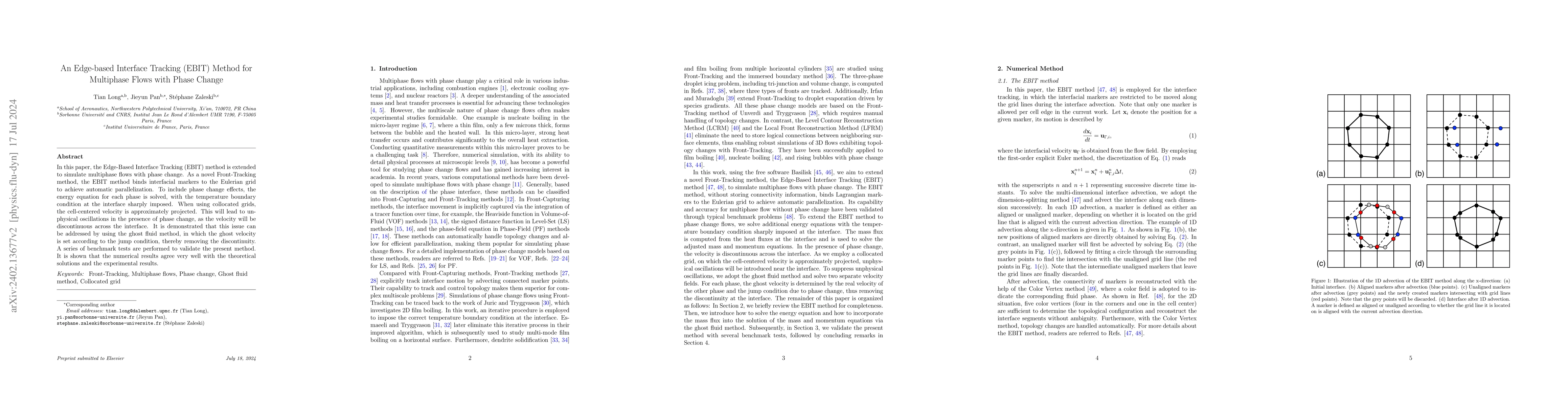 Thumbnail for An Edge-based Interface Tracking (EBIT) Method for Multiphase Flows with
  Phase Change
