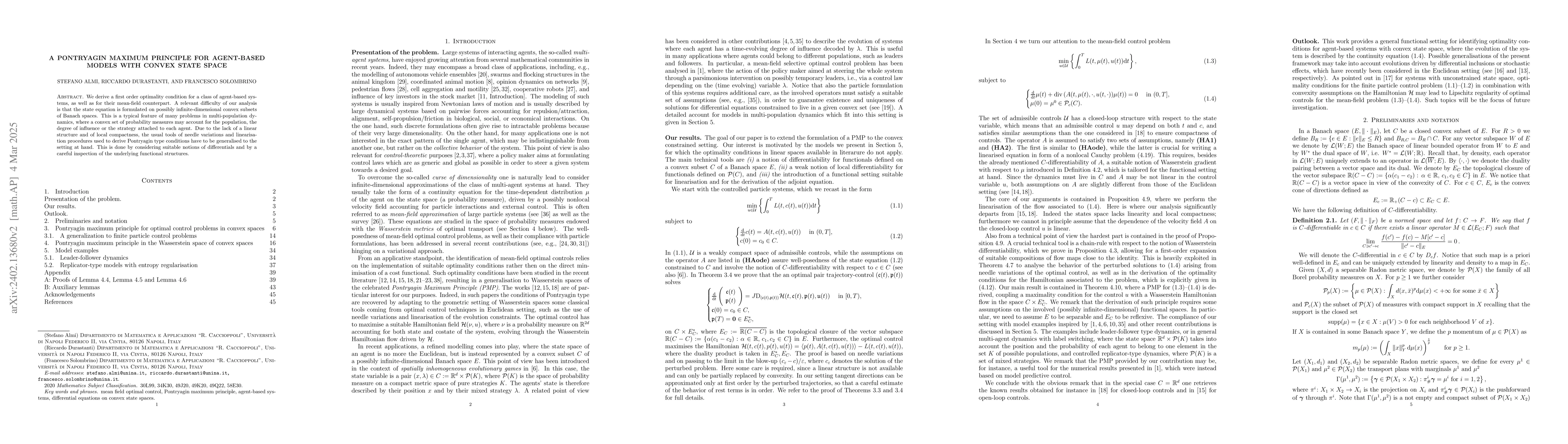 Thumbnail for A Pontryagin Maximum Principle for agent-based models with convex state
  space
