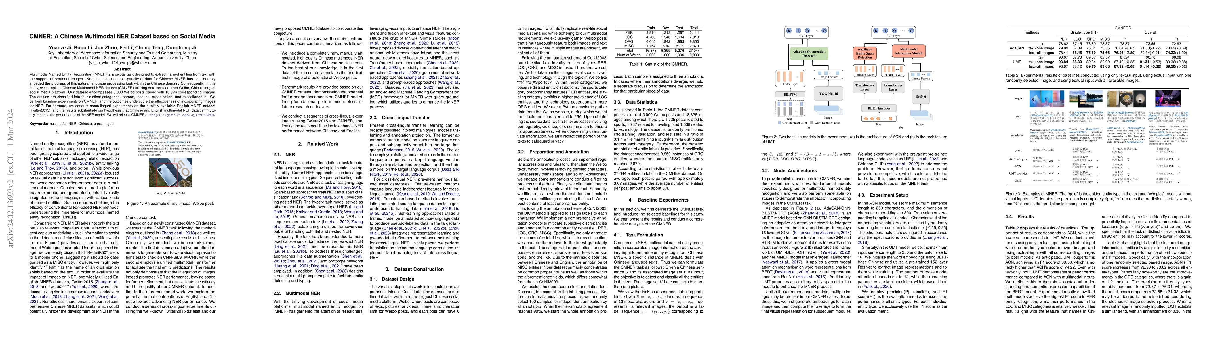 Thumbnail for CMNER: A Chinese Multimodal NER Dataset based on Social Media