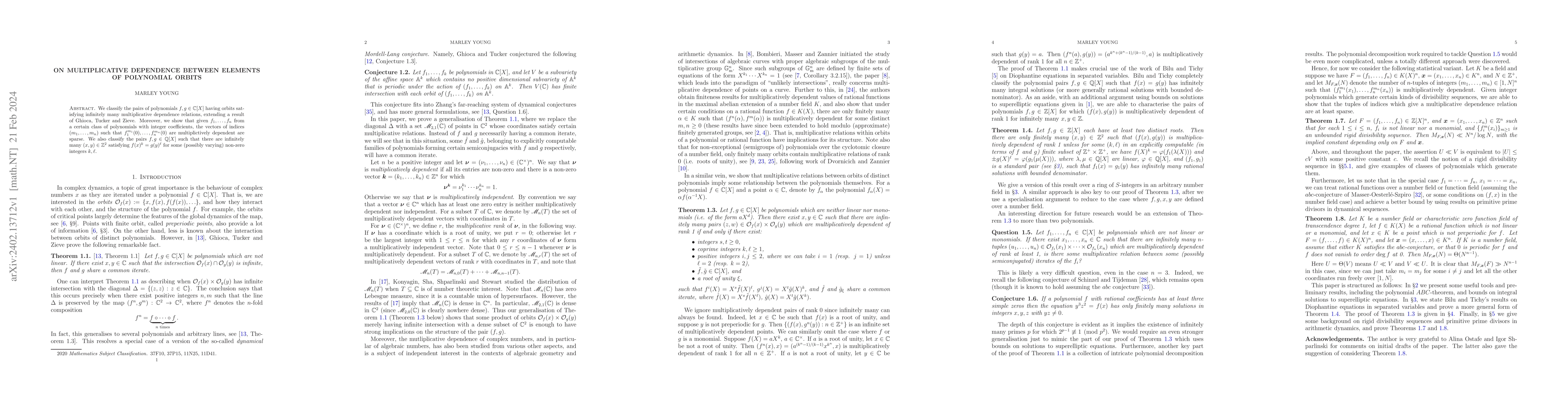 Thumbnail for On multiplicative dependence between elements of polynomial orbits