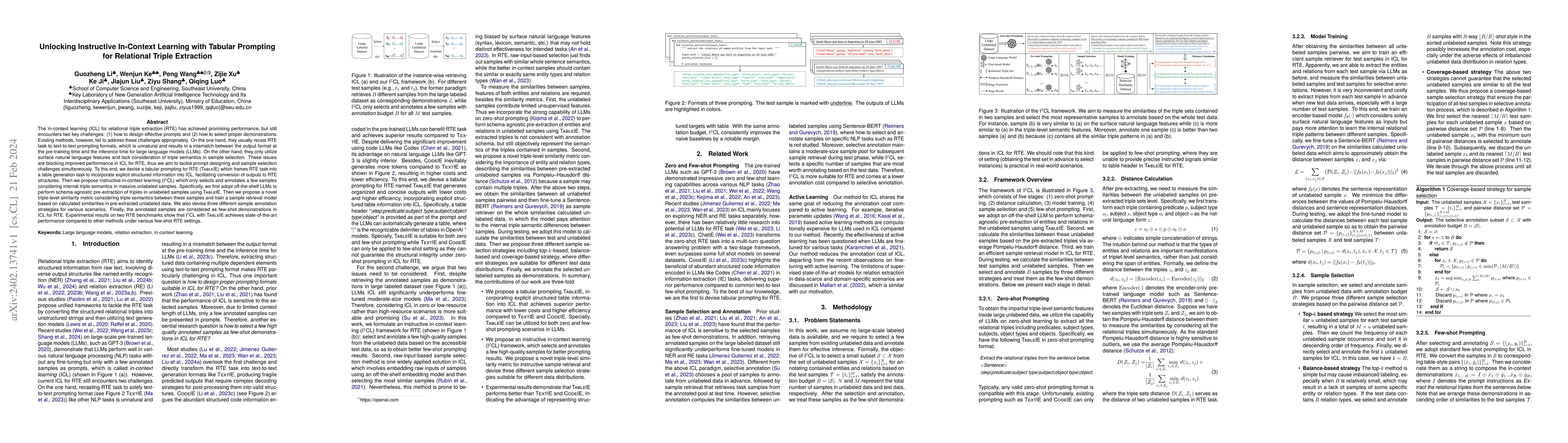 Thumbnail for Unlocking Instructive In-Context Learning with Tabular Prompting for
  Relational Triple Extraction
