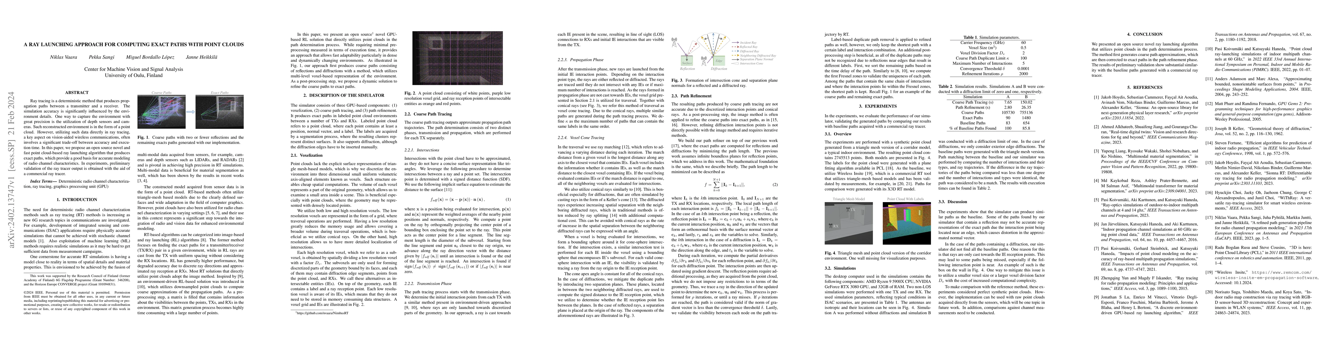 Thumbnail for A Ray Launching Approach for Computing Exact Paths with Point Clouds