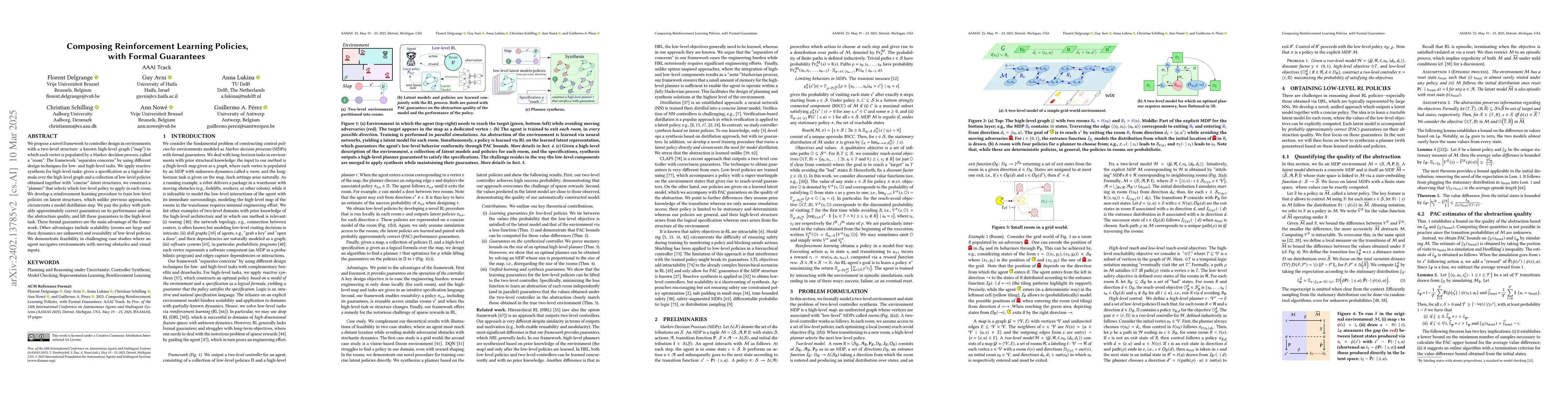 Thumbnail for Synthesis of Hierarchical Controllers Based on Deep Reinforcement
  Learning Policies