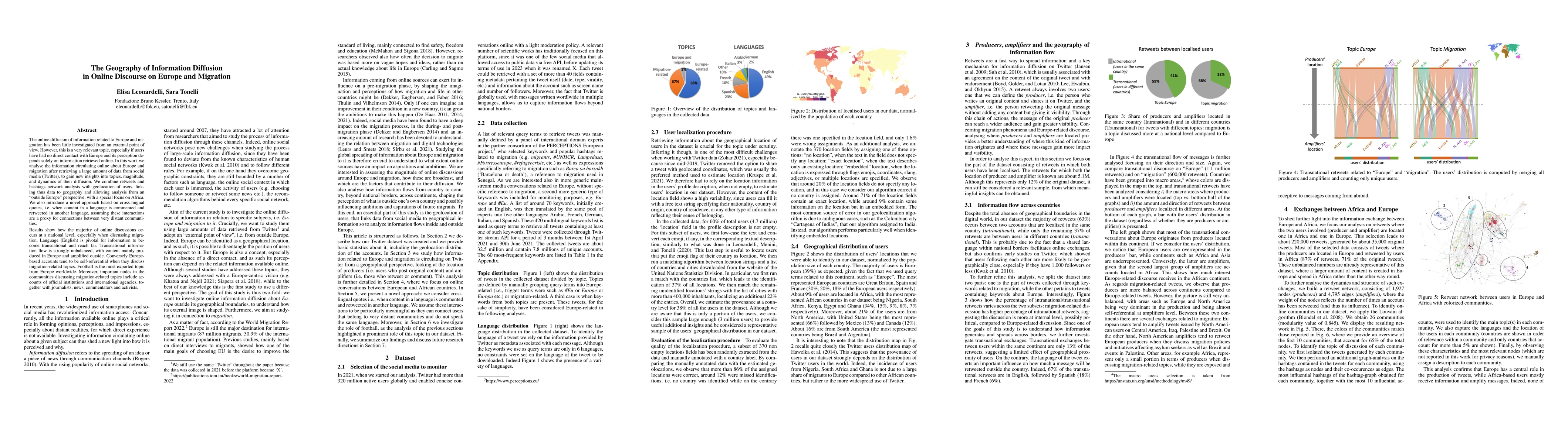 Thumbnail for The Geography of Information Diffusion in Online Discourse on Europe and
  Migration