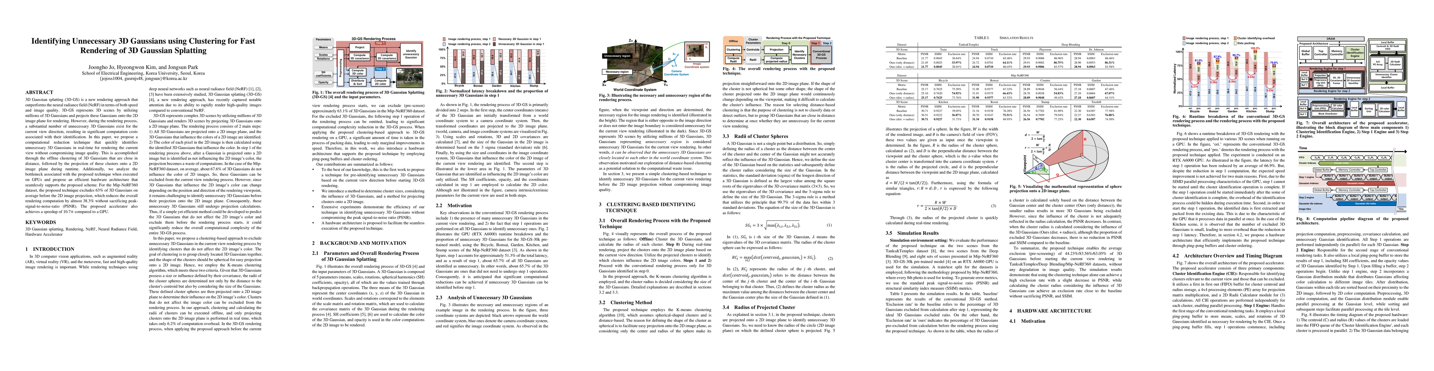 Thumbnail for Identifying Unnecessary 3D Gaussians using Clustering for Fast Rendering
  of 3D Gaussian Splatting