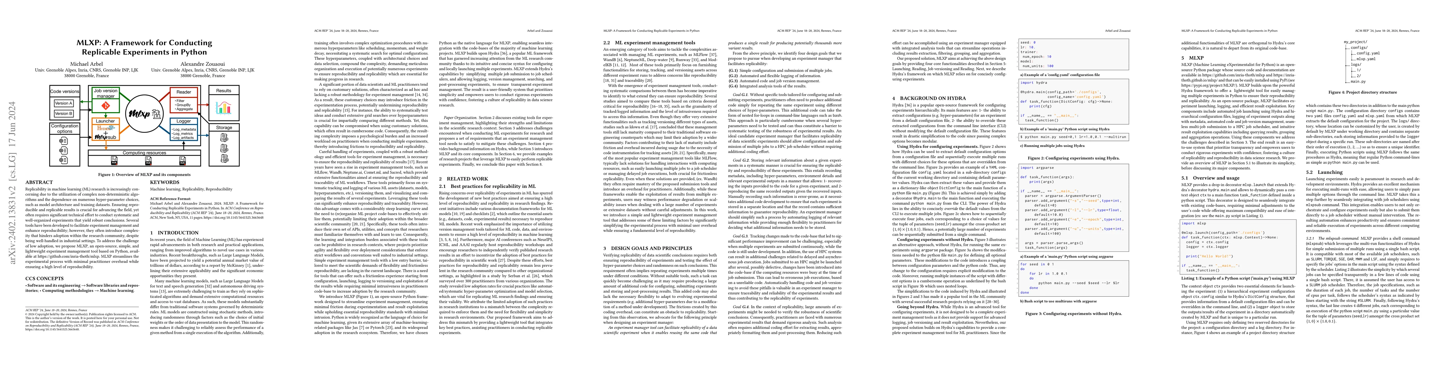 Thumbnail for MLXP: A Framework for Conducting Replicable Experiments in Python