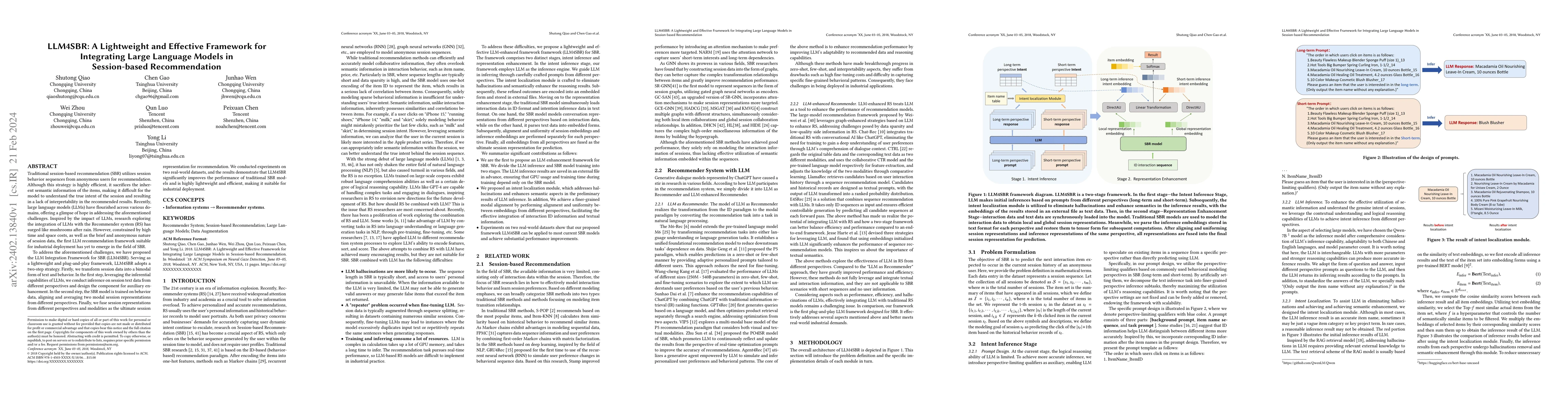Thumbnail for LLM4SBR: A Lightweight and Effective Framework for Integrating Large
  Language Models in Session-based Recommendation