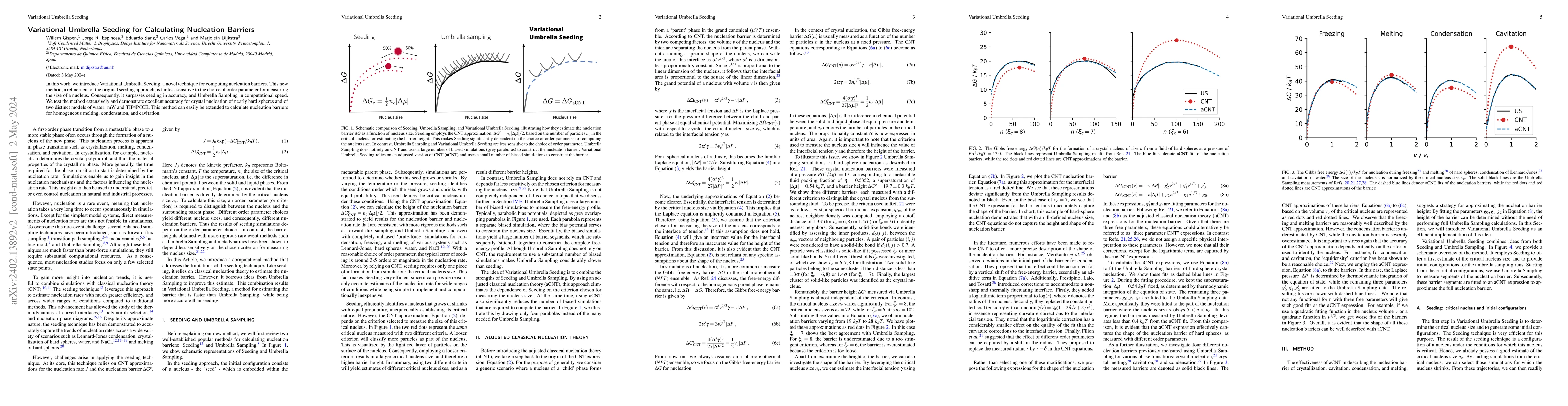 Thumbnail for Variational Umbrella Seeding for Calculating Nucleation Barriers